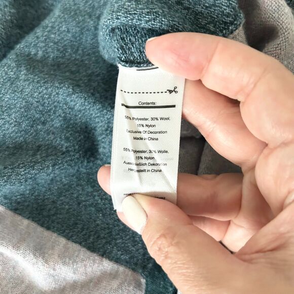 Smartwool Women's Shadow Pine Colorblock Sweater Mist Twilight Blue Size Small - Picture 5 of 5